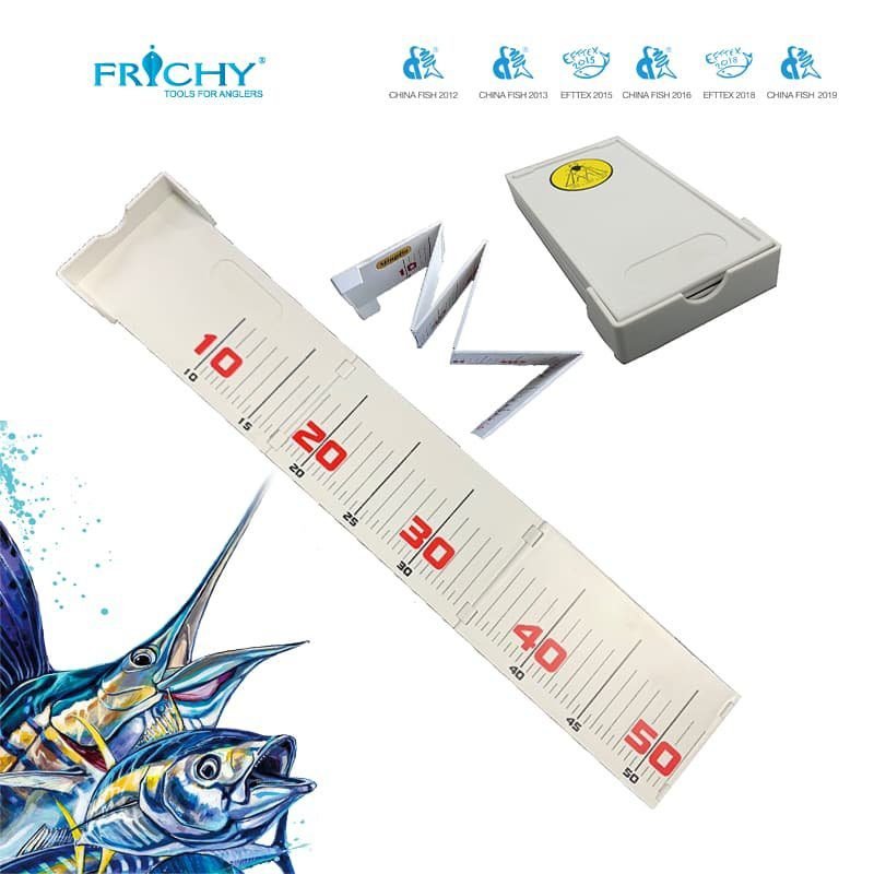 XD351 Saltwater Fishing Folded Fish Ruler For Easy Carry